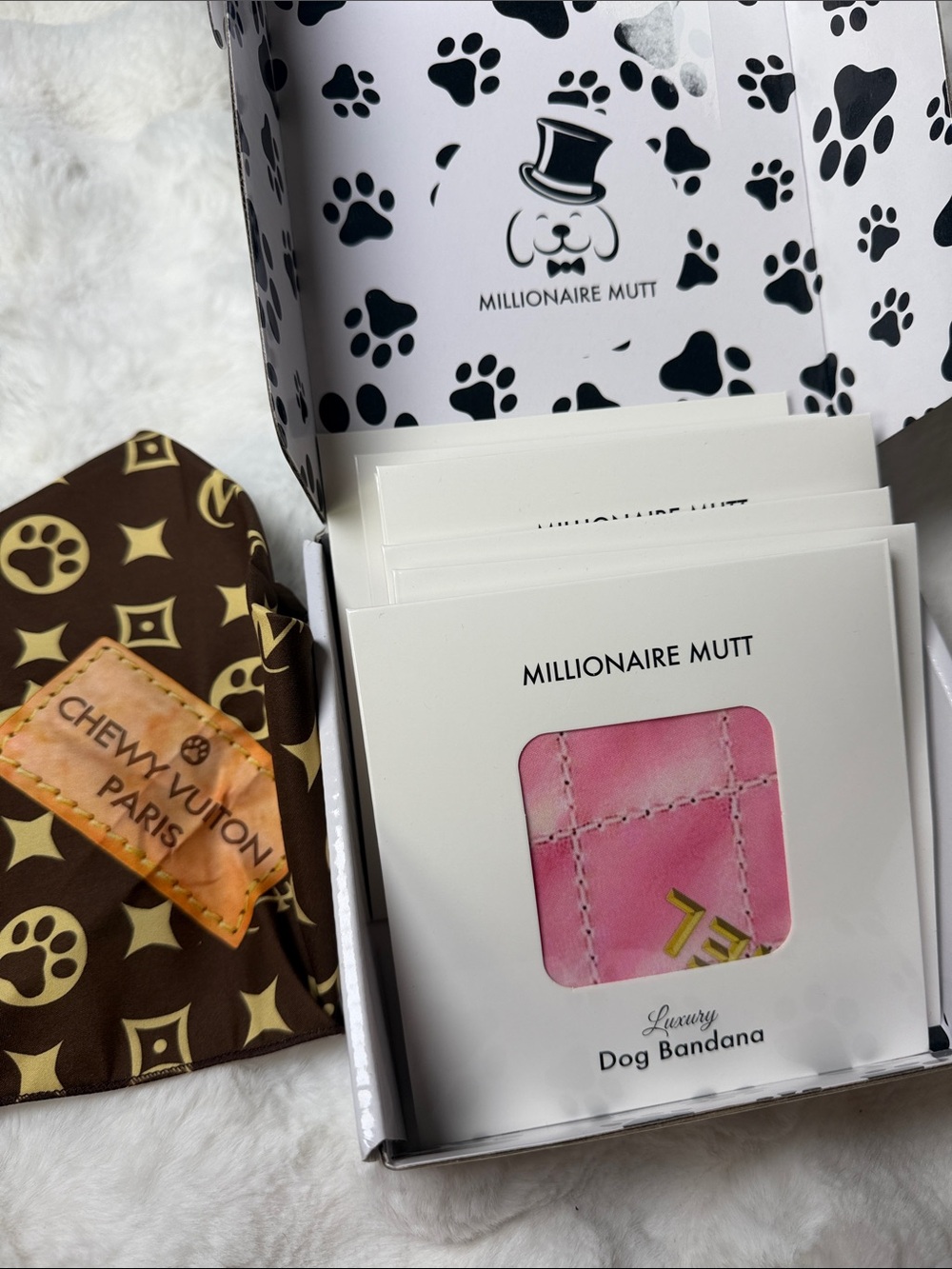 Luxury Dog Bandana Set of 7